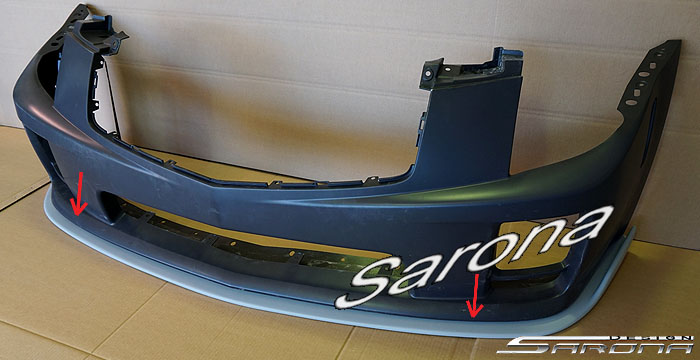 Custom Cadillac CTS  Sedan Front Lip/Splitter (2003 - 2007) - $325.00 (Part #CD-012-FA)